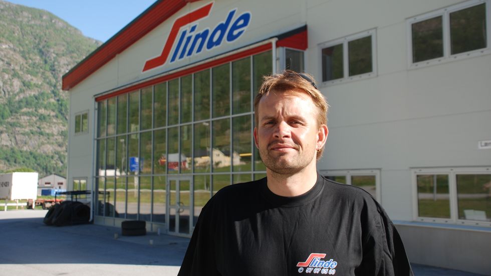 HÅBAKKEN: Arne Slinde Ahlin satsar på at utvidinga av Slinde Transport vil skje i løpet av våren.