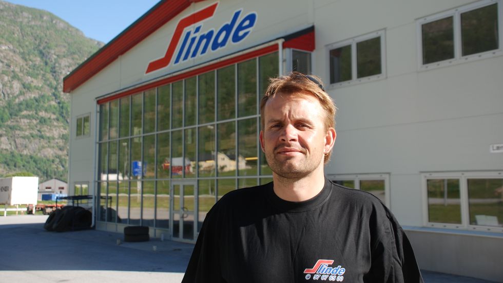 HÅBAKKEN: Arne Slinde Ahlin satsar på at utvidinga av Slinde Transport vil skje i løpet av våren.
