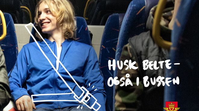 12 339 passasjerer brukte bussbelte