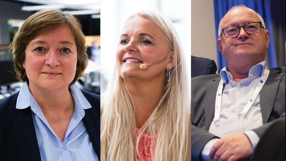 Hanna Relling Berg i Norsk Redaktørforening, Åslaug Sem-Jacobsen i Senterpartiet og Rune Hetland i LLA.