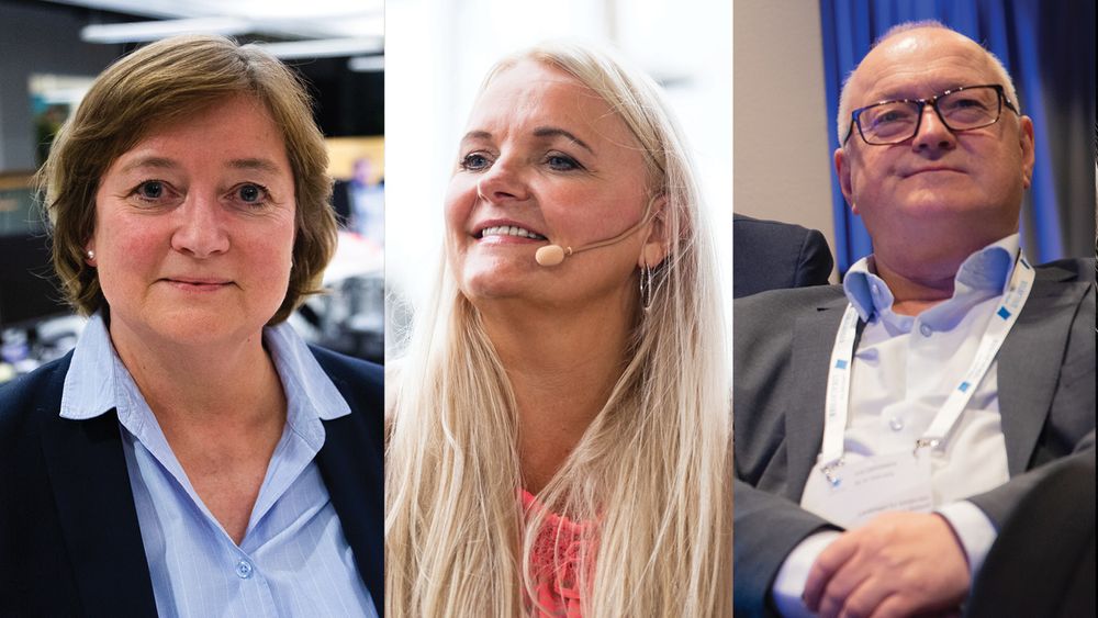 Hanna Relling Berg i Norsk Redaktørforening, Åslaug Sem-Jacobsen i Senterpartiet og Rune Hetland i LLA.
