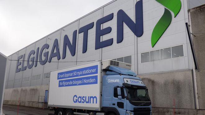 Elkjøp samarbeider med Gasum og Volvo om grønnere transport