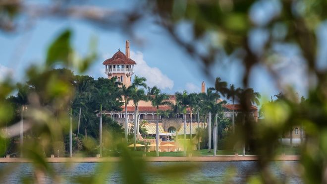 Donald Trumps eiendom i Mar-a-Lago i Florida.