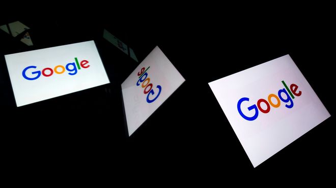 Illustrasjonsbilde av Google-logoer.