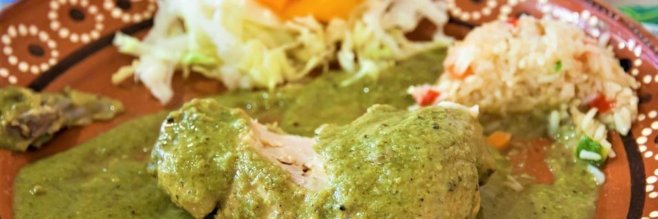 By på en kyllinggryte med mild smak av Mexico