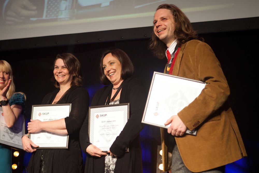 NRK Brennpunkt med Kjersti Knudssøn, Synnøve Bakke og Christian Kråkenes vant diplom for NAV: Diagnose mens du venter - på SKUP-konferansen 2012.