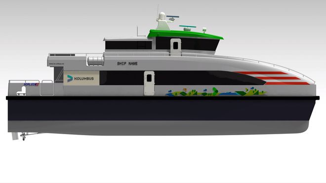 Verdens første hybrid-hurtigbåt satt i rute i Haugesund