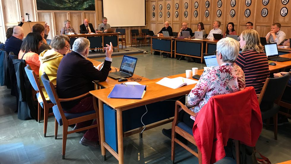 VEDTOK STORPLAN: Politikarane i Sogndal vedtok torsdag ein plan som legg dei store linjene for utviklinga på Campus og nedover mot sentrum.
