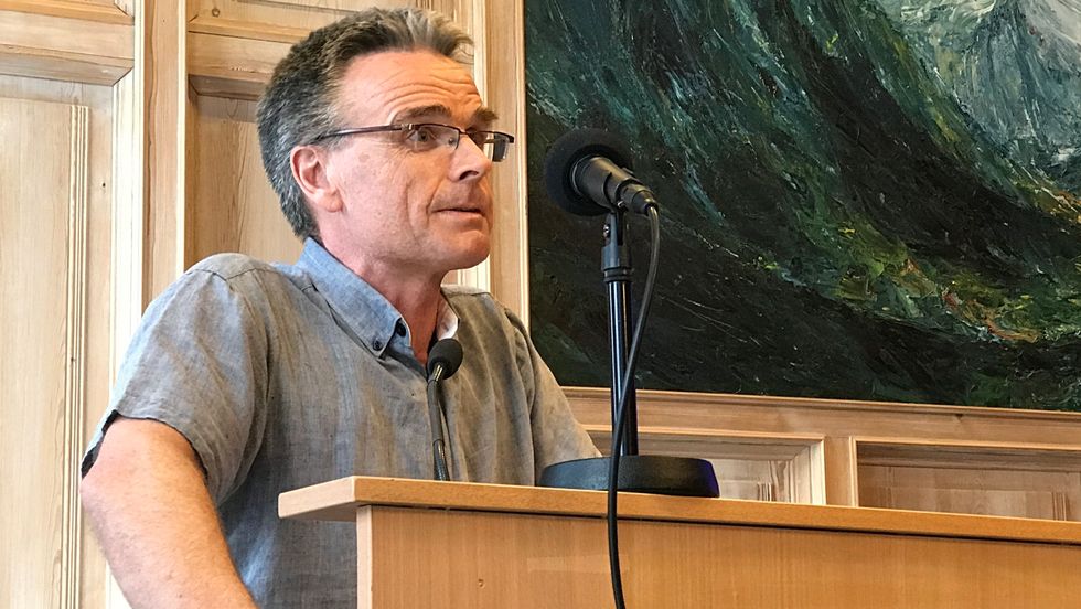 LUFTA UT: Mykje vart sagt mellom linjene, men rådmann Jostein Aanestad gav tydeleg nok beskjed om korleis han har opplevd den siste kommunestyreperioden.
