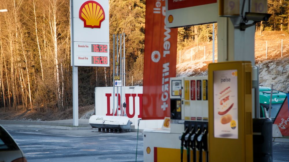 En Shell-stasjon utenfor Oslo.