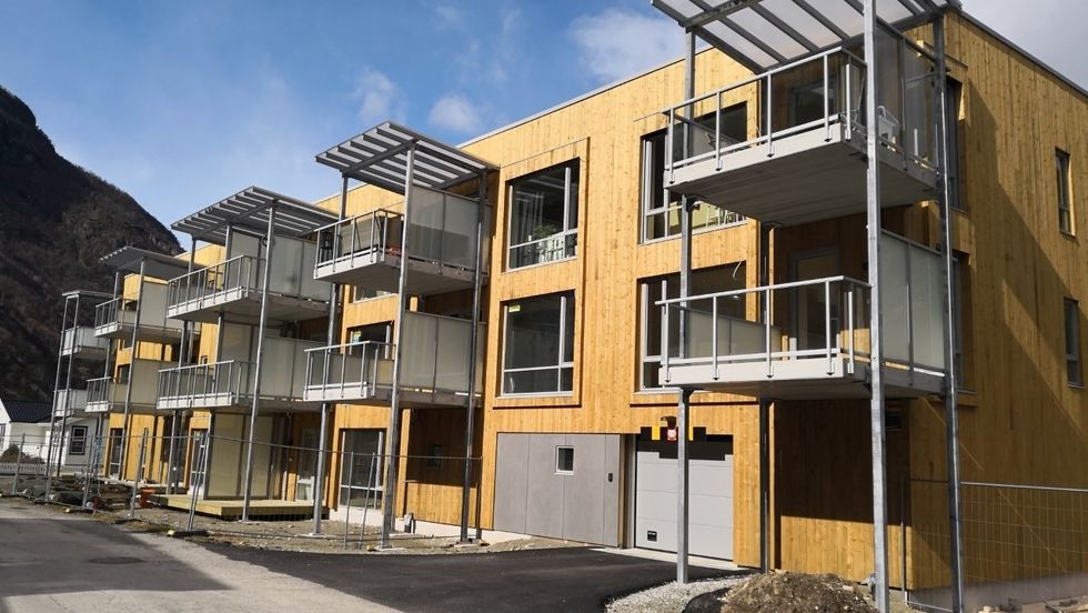 EINASTE: Mari-Jakobvegen 1C er den einaste eigedommen som har blitt tinglyst i Lærdal. Luster har flest redigstrert selde eigedommar den siste veka.