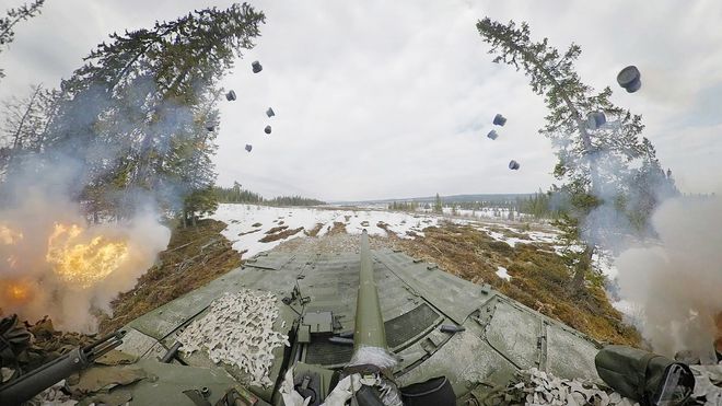 Vi har samlet det beste fra CV90s skytedemonstrasjon i én video