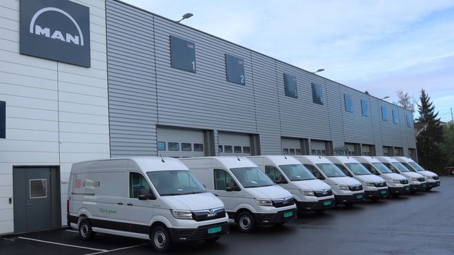 Åtte MAN eTGE til DB Schenker