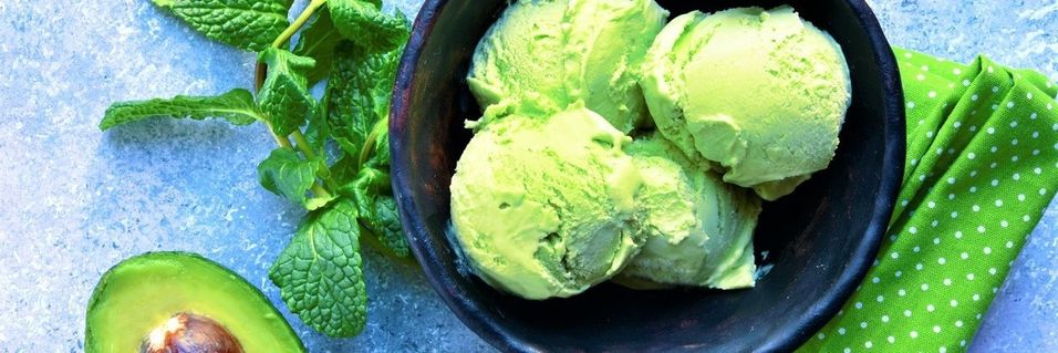 Med avocado blir iskremen rene helsekosten
