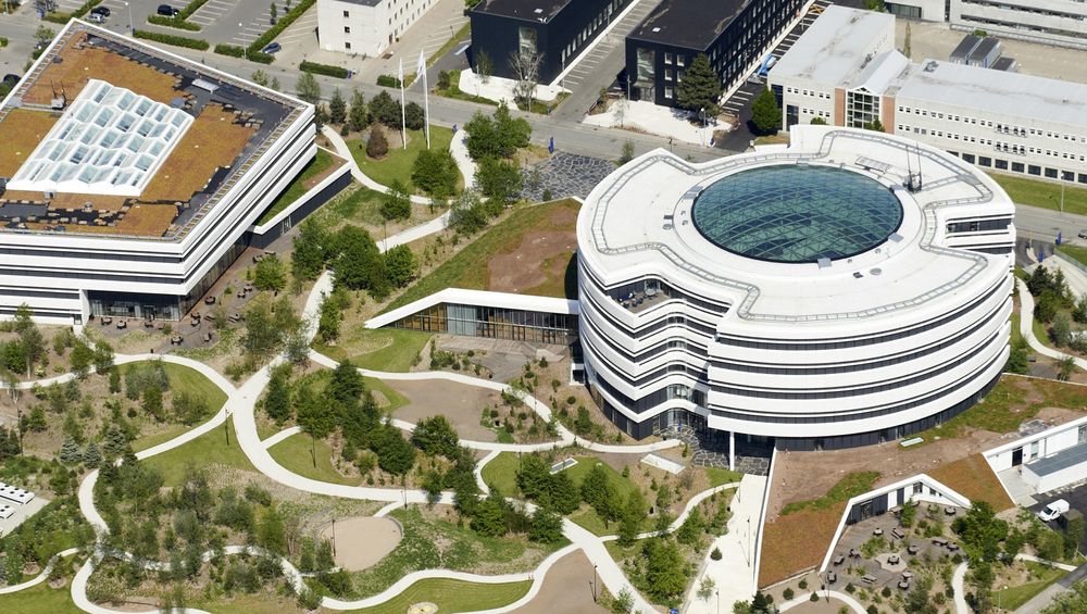 Novo Nordisk sitt hovedkvarter i Bagsværd i Danmark. Illustrasjonsfoto.
