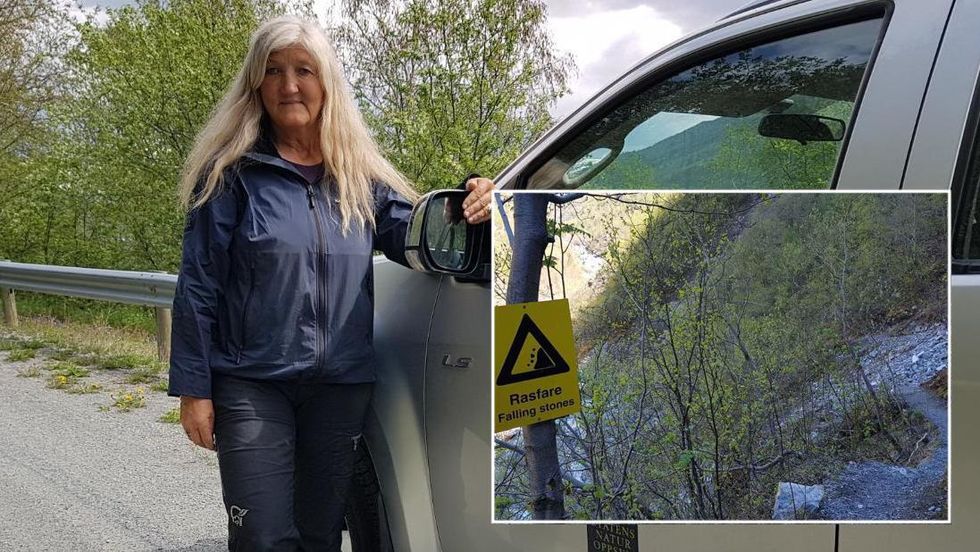 UROA: Rigmor Solem, i Statens naturoppsyn (SNO) i Jotunheimen og Utladalen, er uroa for rasfaren på stien ved Vettisfossen.