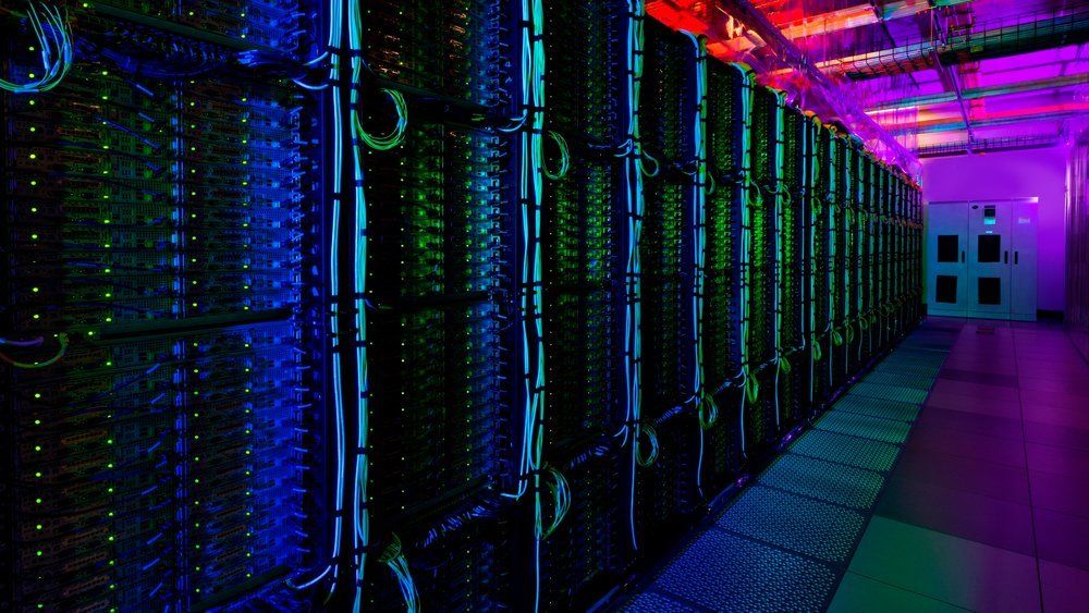 Hva legger skattemyndighetene i kontinuerlig uttak av kraft? Bildet er fra Microsofts datasenter i Washington, USA.
