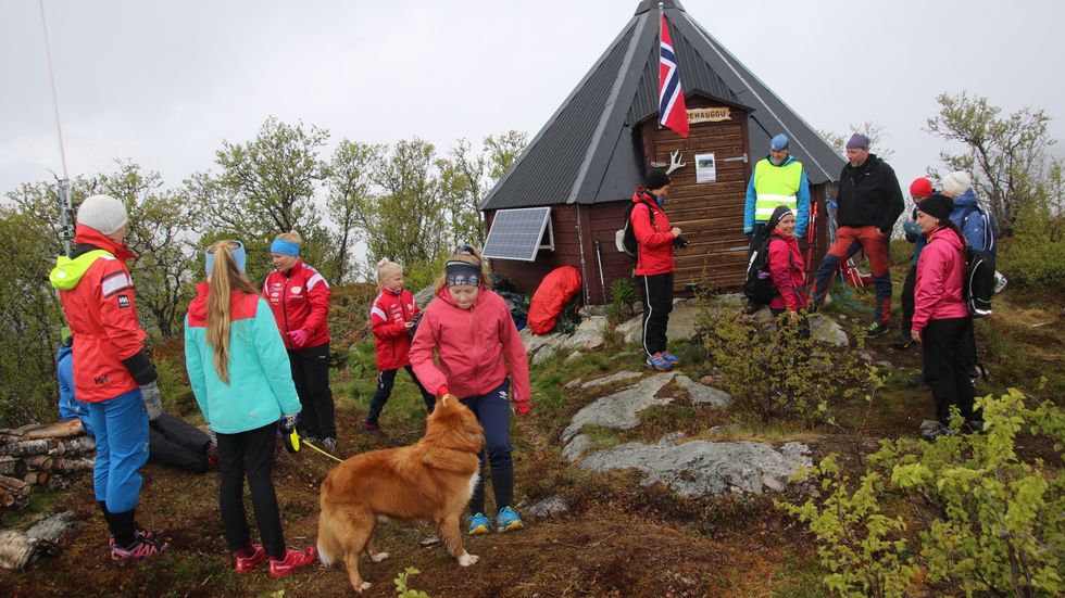 MYKJE FOLK: Kring 250 var på Storehaugen totalt Kristi himmelfartsdag.