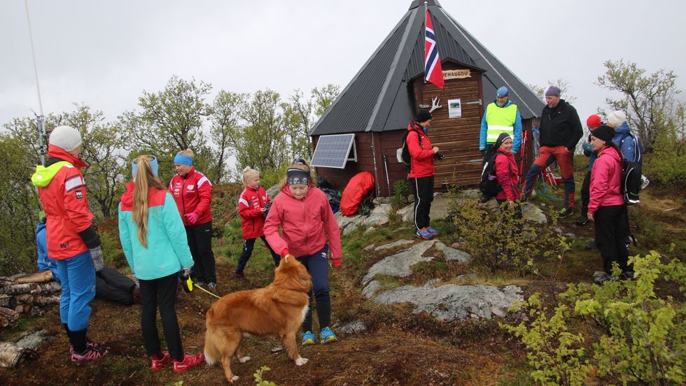 MYKJE FOLK: Kring 250 var på Storehaugen totalt Kristi himmelfartsdag.
