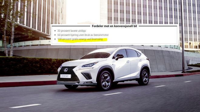 «Selvladende hybrider» er tilsynelatende magiske biler. Her et klipp fra en Lexus-kampanje.