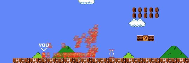 Mario prøver seg på battle royale