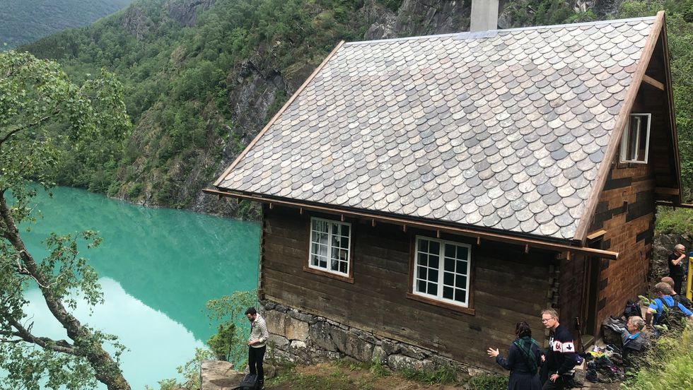 AUSTERRIKE: Her står Wittgenstein sitt hus - atter ein gong på tomta i Austerrike.
