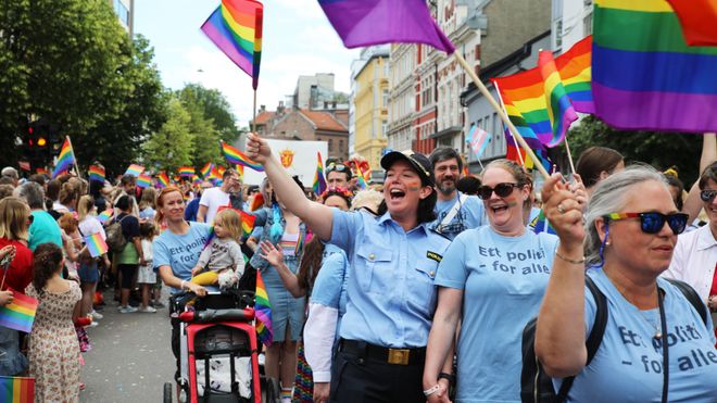 Rekord for politiet i Pride-paraden