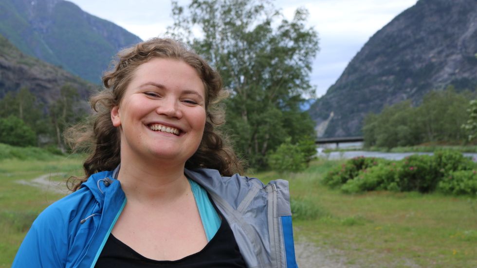 GUIDE: Bergensaren ein vindfull dag i Lærdal.