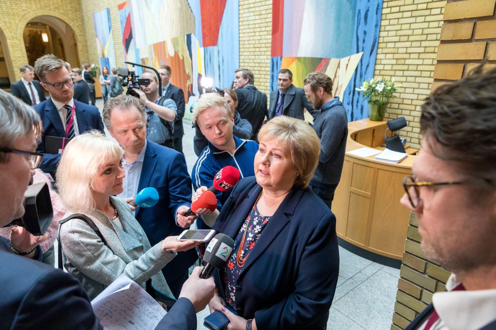 Statsminister Erna Solberg (H) - illustrasjonsfoto.