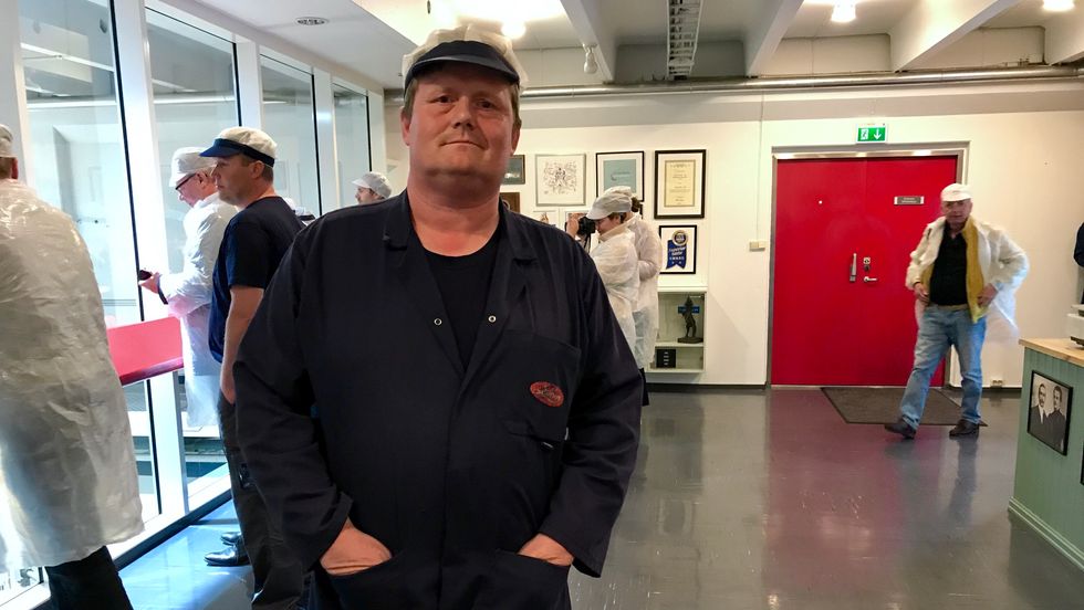 GÅTT GRADENE: Bent Sjøthun starta på golvet, men har sidan gått gradene i Lerum. Fabrikkjobbing vart redninga då skulen vart eit ork.