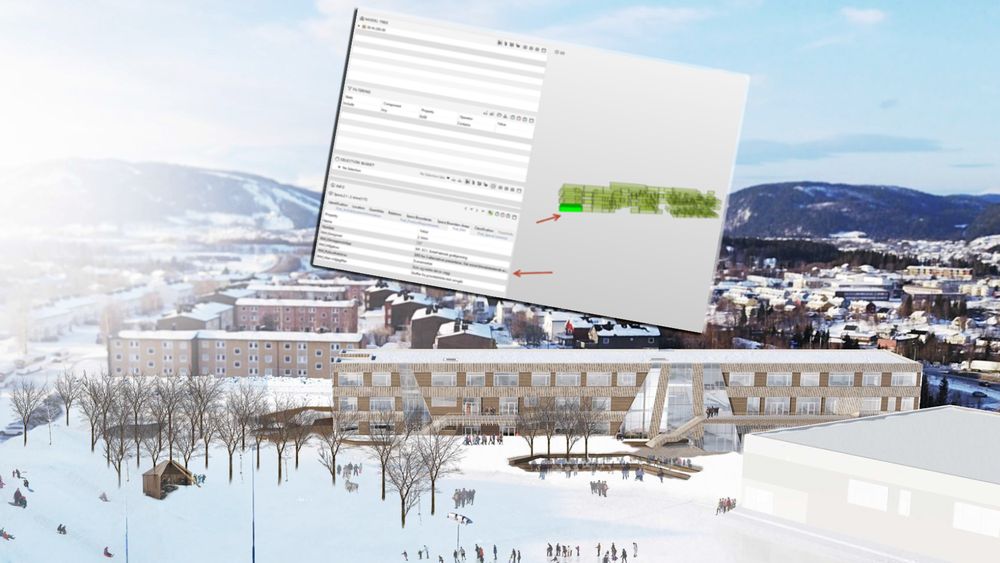 Cowi integrerer miljøkrav i den digitale informasjonsmodellen BIM når de prosjekterer nye Gruben barneskole i Rana kommune.