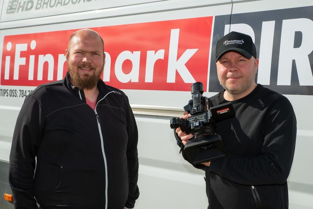 Journalist Arnfinn Sjøenden og redaktør Stian Eliassen i iFinnmark.