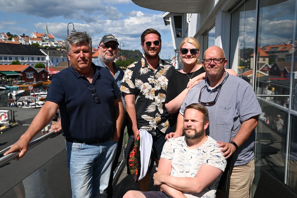 Sommer-redaksjonen i KV fra venstre: Per Eckholdt, Jimmy Åsen, Sondre Lindhagen Nilssen, Jeanette Brubakken, Nikolai Jørgensen og Trond Nøstvold Tou.