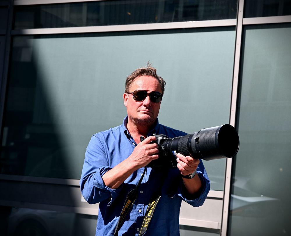 Pressefotograf og journalist i Sandefjords Blad, Per Langevei. Foto: Anne Marthe Lilleby