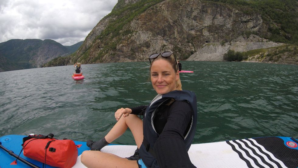 - KJEKT: Til trass for bølger og litt vind, var det ein kjekk tur på fjorden.