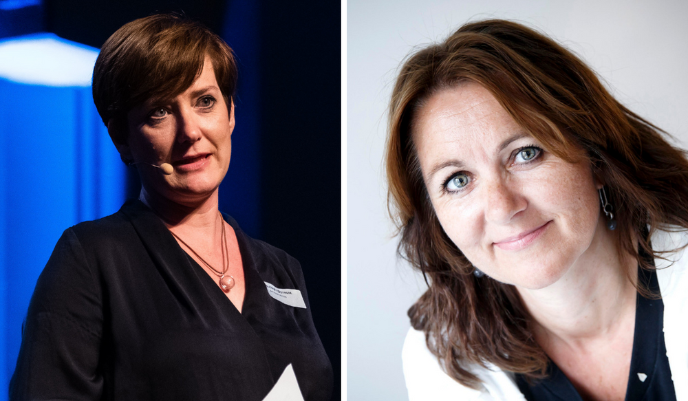 Veslemøy Østrem, nyhetsredaktør i Vårt Land og Reidun Kjelling Nybø, assisterende generalsekretær i Norsk Redaktørforening.