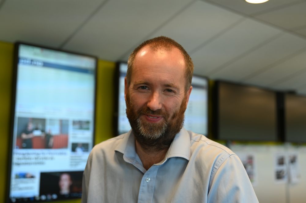 Redaktør i Varden, Eirik Haugen. Foto: Anne Marthe Lilleby