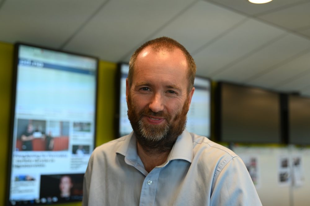 Redaktør i Varden, Eirik Haugen. Foto: Anne Marthe Lilleby