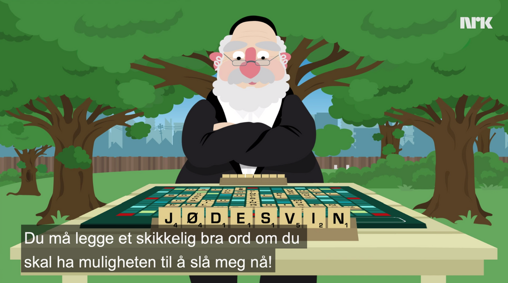 Skjermdump fra NRK Satiriks.