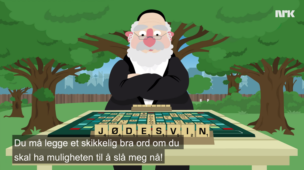 Skjermdump fra NRK Satiriks.