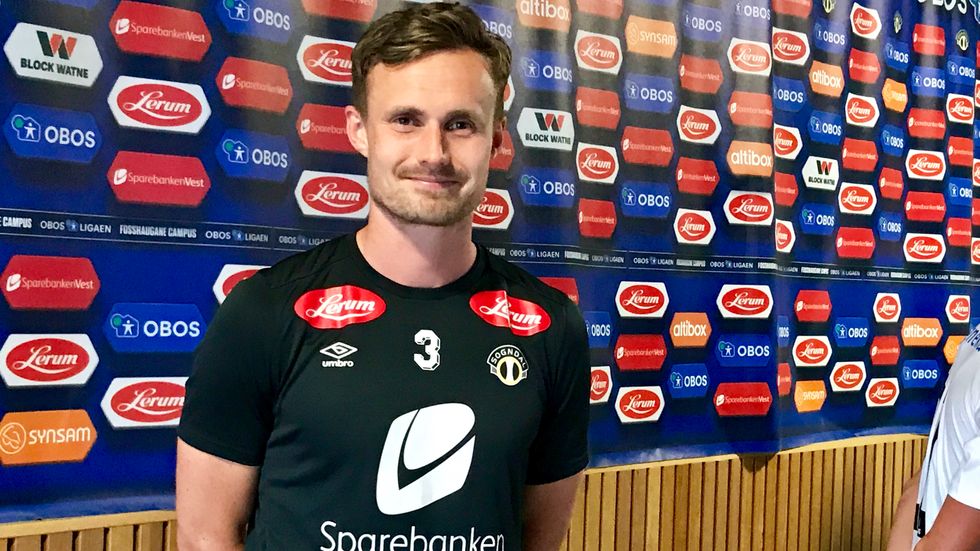GLAD GUTT: Ole Amund Sveen er på veg mot toppforma etter den stygge leggskaden. Søndag skåra han sitt første mål i serien på to år og ni månader.
