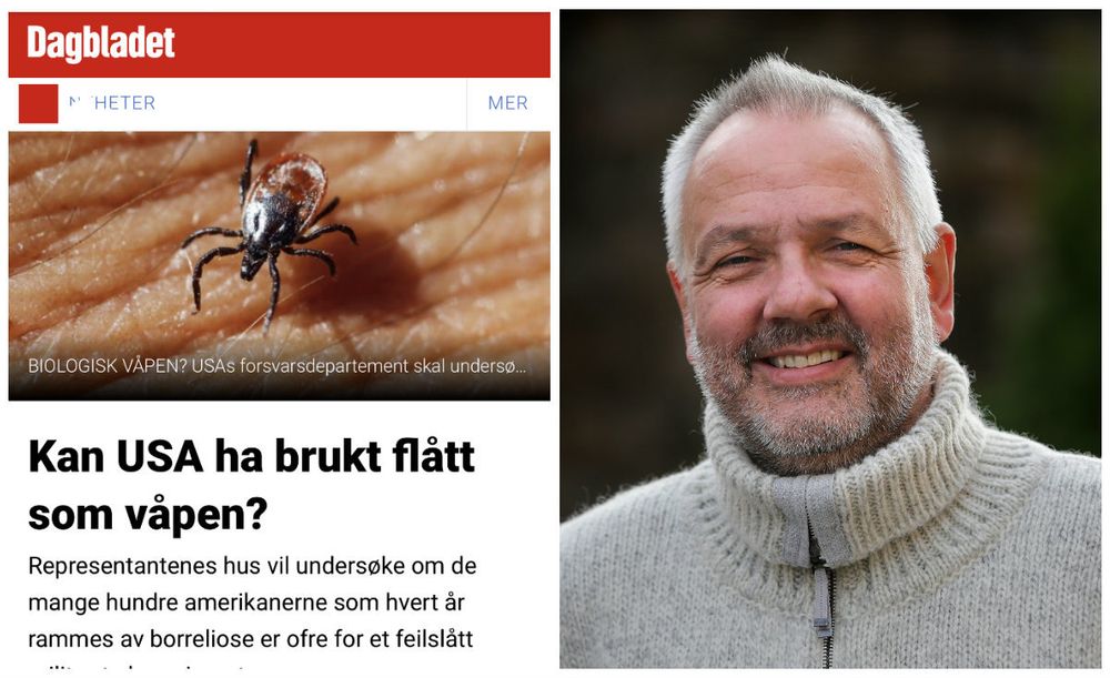 Skjermdump av Dagbladets sak og overlege Preben Aavitsland ved Folkehelseinstituttet.