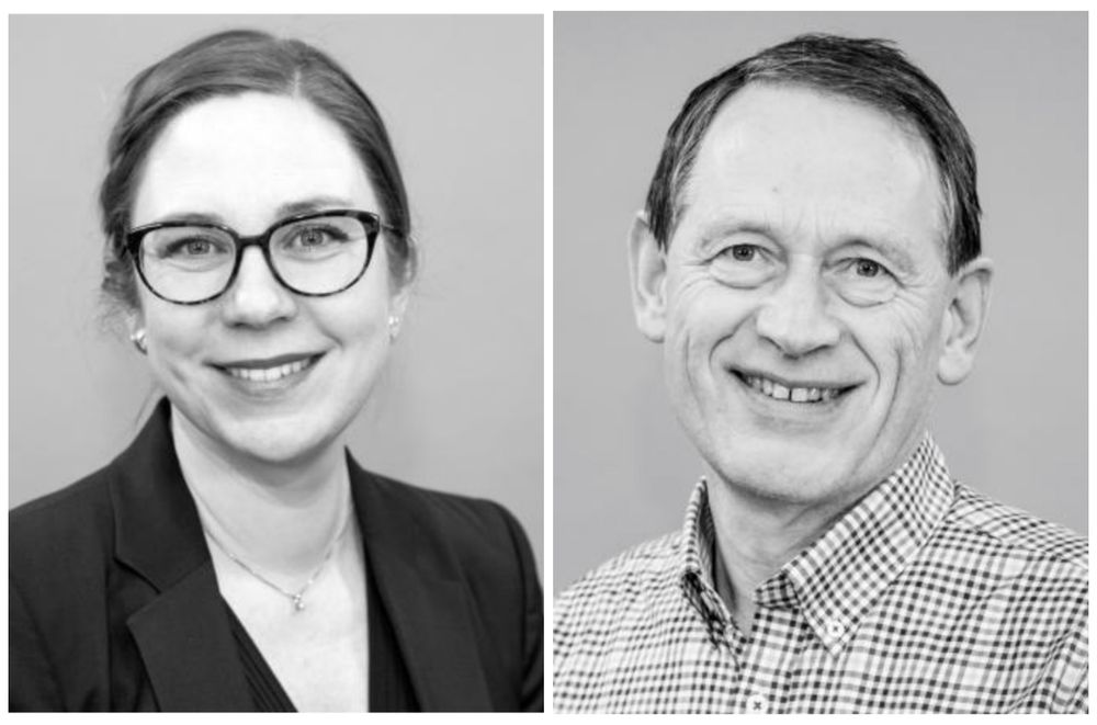 Dekan Audhild Gregoriusdotter Rotevatn og direktør Per Halse ved Høgskulen i Volda.