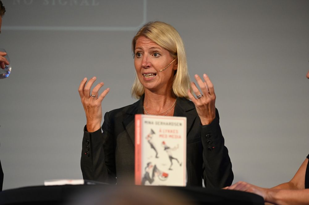 Mina Gerhardsen holdt foredraget "Hvordan lykkes med media" under den første dagen av Arendalsuka.