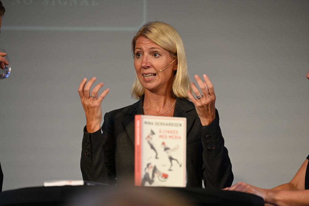 Mina Gerhardsen holdt foredraget "Hvordan lykkes med media" under den første dagen av Arendalsuka.