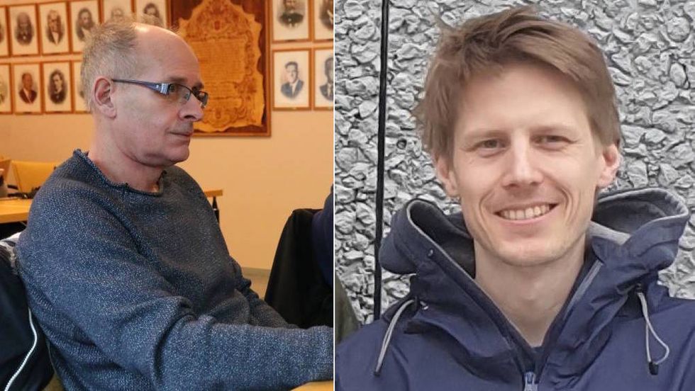 VIPPEKANDIDATAR: Om valet i Årdal blir så tett som det ser ut, kan både Høgre og Raudt bli avgjerande for utfallet, sjølv om dei er dei to klart minste partia. Knut Arne Klingenberg (H) til venstre og Stephan Øren (R) til høgre.