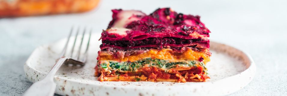 Lasagne i regnbuens farger er lekkert, næringsrikt og utrolig godt