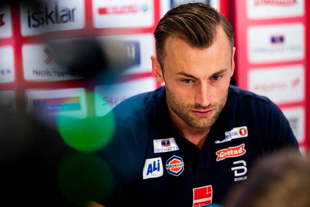 Petter Northug, her på pressekonferansen då han fortalde at han legg opp som langrennsutøvar.
