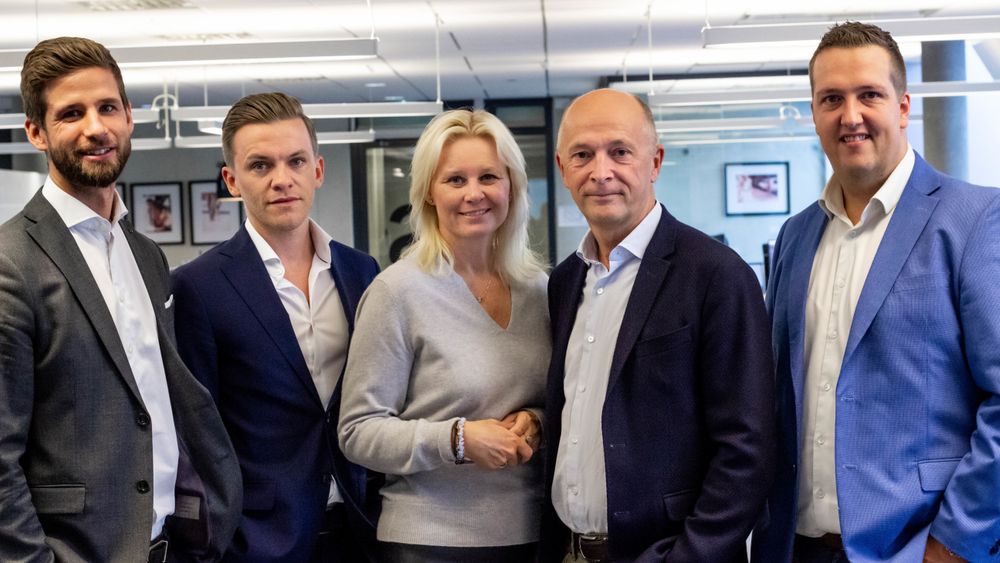 Styret i Semway fv. Magnus Hauger, Christer Engh, Bente Sollid Storehaug, Rolf Hanche-Olsen og Christopher Brekke.