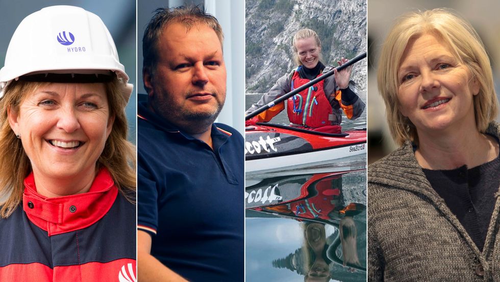 DEBATT: Wenche Eldegard, Rolf Ole Kleiven, Torunn Todal Laberg og Line Moen fortalte politikarane om utfordringane dei opplever. – Det er fleire næringar som ikkje har like stor glede av Årdal vgs fordi det manglar linjer. Det finst linjer i Sogndal, sa Rolf Ole Kleiven i Kleiven Sogn.